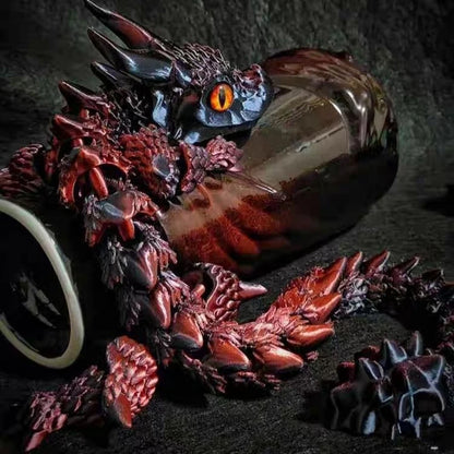Articulated Magic Dragon Figure – 3D Printed Collectible