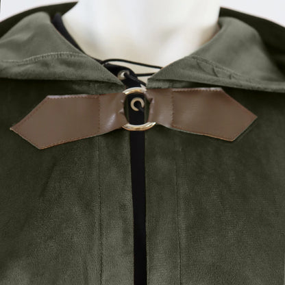 Gothic Hooded Cape | Medieval Velvet Cloak | FictionEdge
