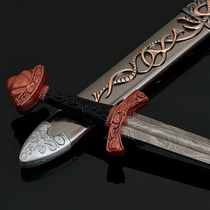 Mini Viking Sword Model – 22cm Decorative Norse Longsword Collectible