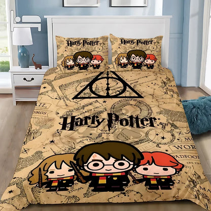 Harry Potter Duvet Cover Set | Bedding for Kids & Adults | Single to Large Sizes