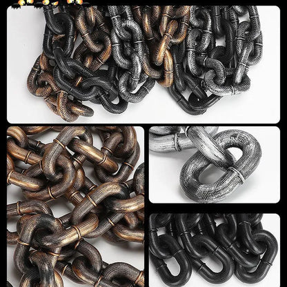 Halloween Pet Chain Leash – Funny Big Gold Plastic Dog Lead
