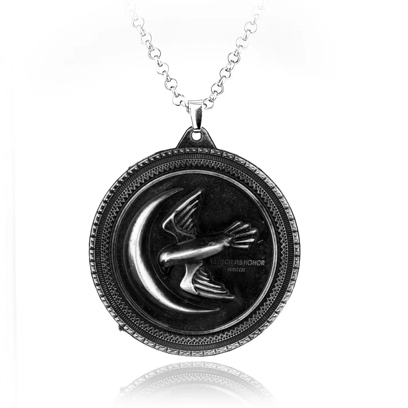 Fire and Blood House Targaryen Dragon Necklace A Song of Ice and Fire Metal Pendant Necklace for Women Men Fans Choker Jewelry