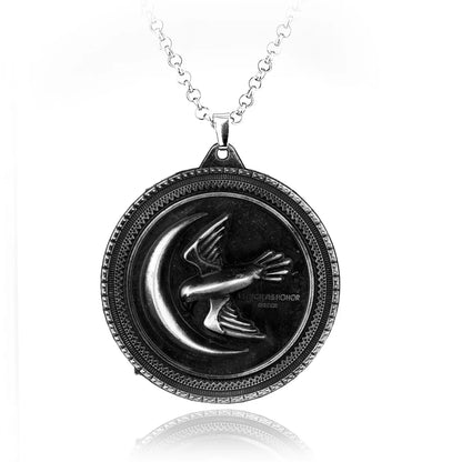 Fire and Blood House Targaryen Dragon Necklace A Song of Ice and Fire Metal Pendant Necklace for Women Men Fans Choker Jewelry