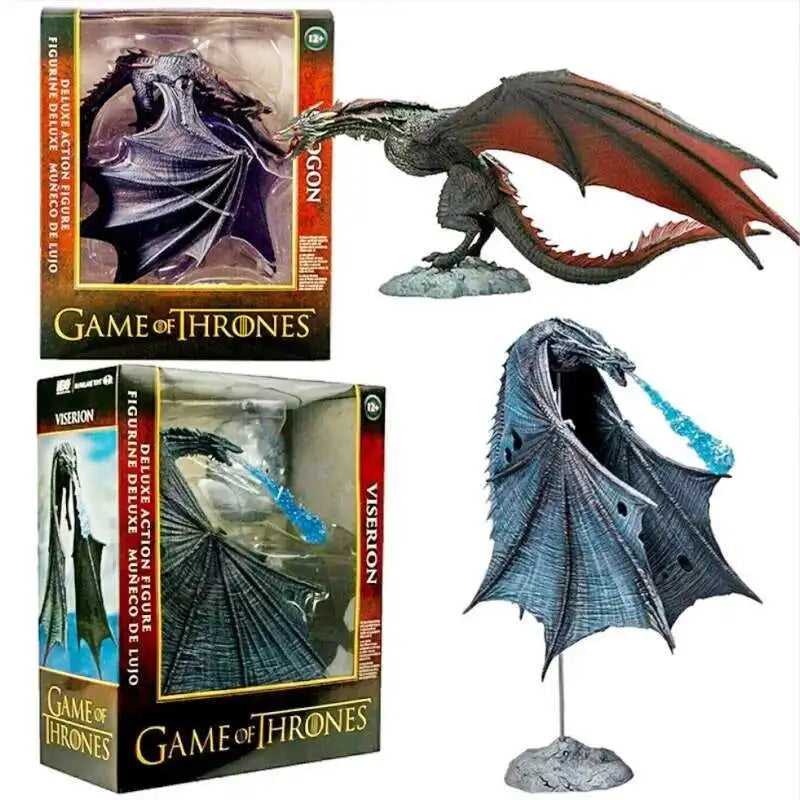 Viserion Frost Wyrm Dragon Figure – Game of Thrones Collectible
