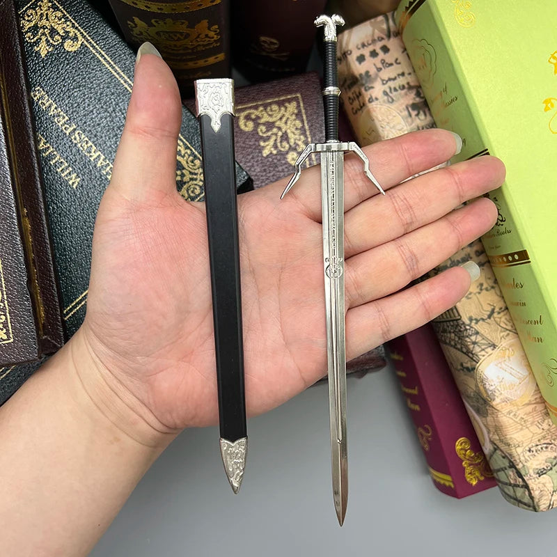 Geralt’s Silver Sword Mini Metal Replica – The Witcher Collectible