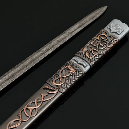 Mini Viking Sword Model – 22cm Decorative Norse Longsword Collectible