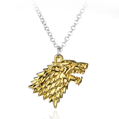 Fire and Blood House Targaryen Dragon Necklace A Song of Ice and Fire Metal Pendant Necklace for Women Men Fans Choker Jewelry