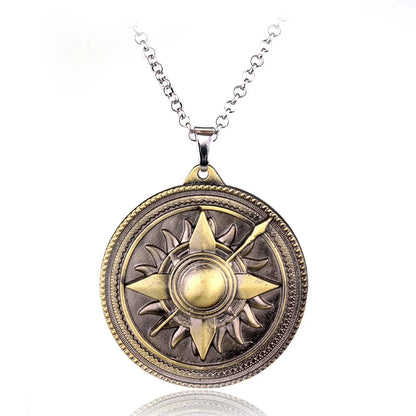 Fire and Blood House Targaryen Dragon Necklace A Song of Ice and Fire Metal Pendant Necklace for Women Men Fans Choker Jewelry