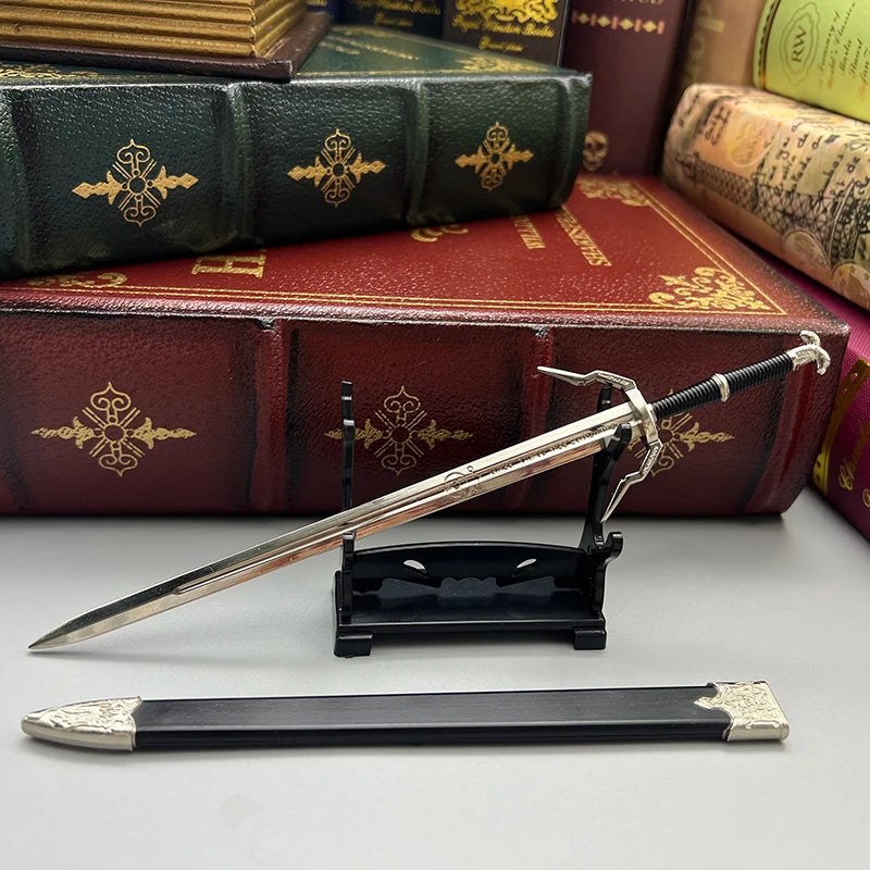 Geralt’s Silver Sword Mini Metal Replica – The Witcher Collectible