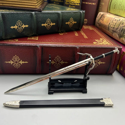 Geralt’s Silver Sword Mini Metal Replica – The Witcher Collectible