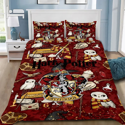 Harry Potter Duvet Cover Set | Bedding for Kids & Adults | Single to Large Sizes