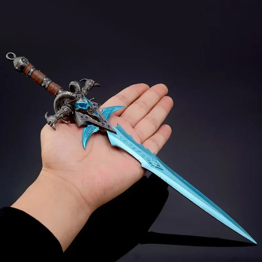 30cm World of Warcraft Weapon Frostmourne Nerzhul The Lich King Metal Game Katana Samurai Sword Peripheral Dolls Toys Collection
