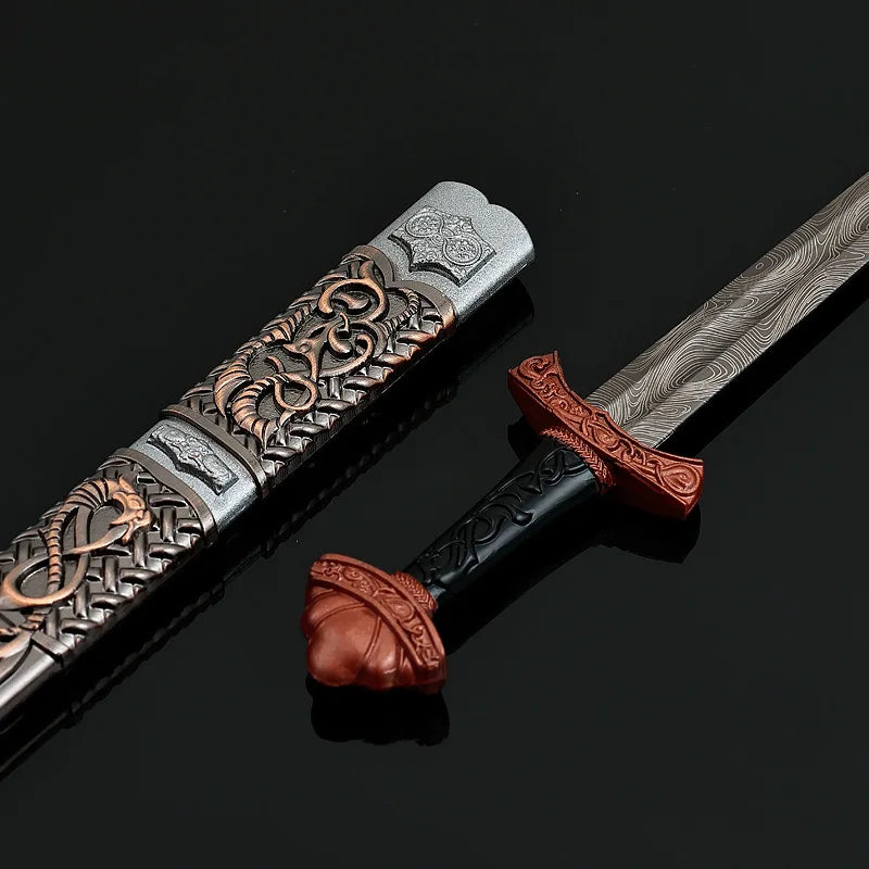 Mini Viking Sword Model – 22cm Decorative Norse Longsword Collectible