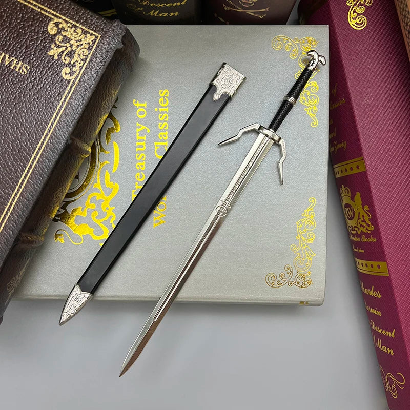 Geralt’s Silver Sword Mini Metal Replica – The Witcher Collectible