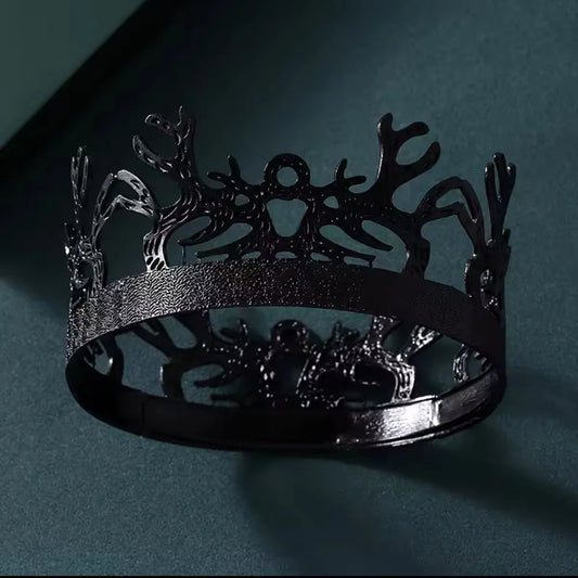 King Joffrey Black Crown – Medieval Gothic Edition