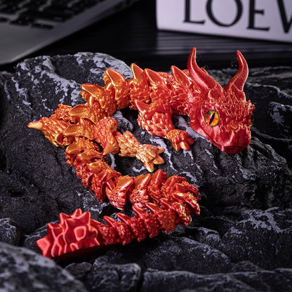 Articulated Magic Dragon Figure – 3D Printed Collectible