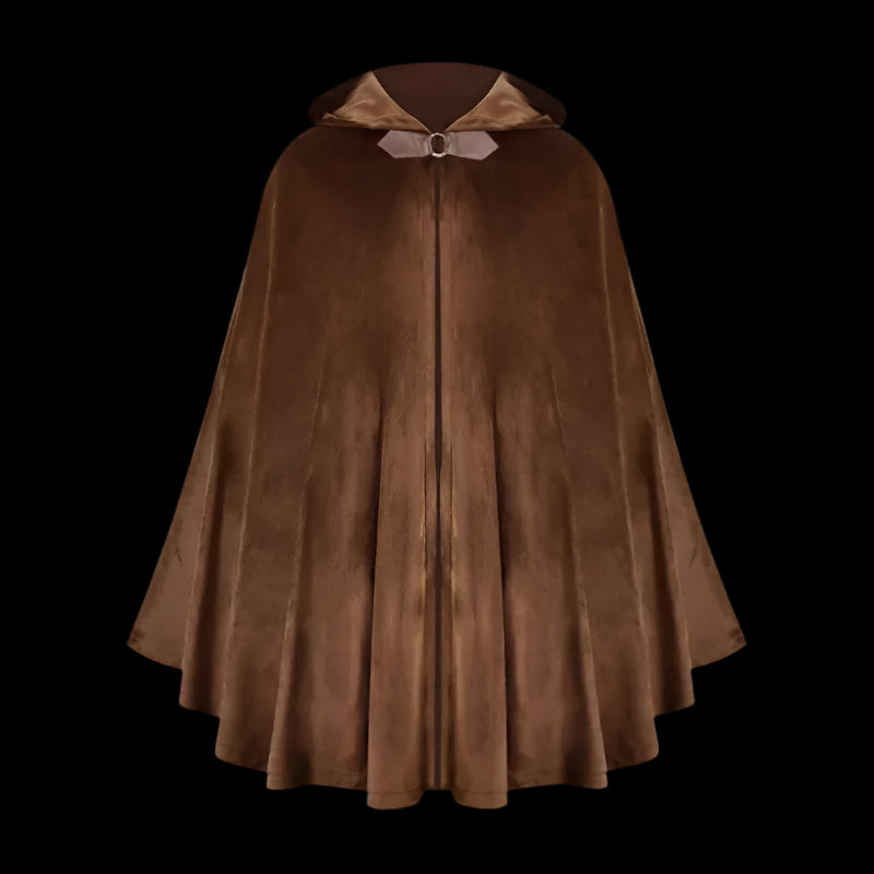 Gothic Hooded Cape | Medieval Velvet Cloak | FictionEdge