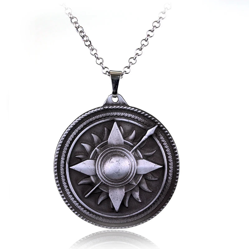 Fire and Blood House Targaryen Dragon Necklace A Song of Ice and Fire Metal Pendant Necklace for Women Men Fans Choker Jewelry