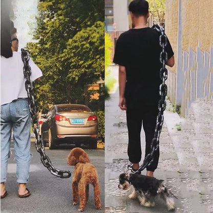 Halloween Pet Chain Leash – Funny Big Gold Plastic Dog Lead