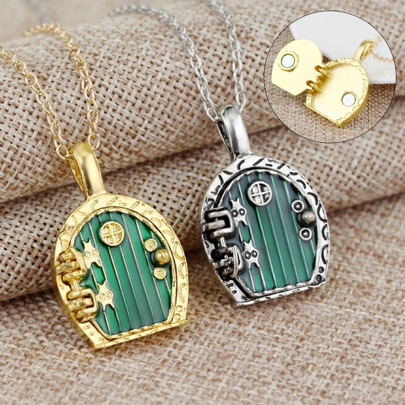 Hobbiton Green Door Pendant Necklace