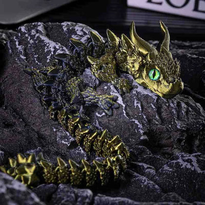 Articulated Magic Dragon Figure – 3D Printed Collectible