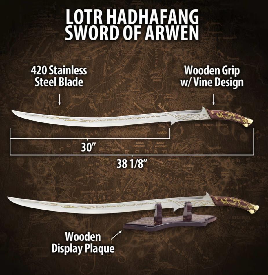 Hadhafang Sword | Arwen’s Sword | Fiction Edge