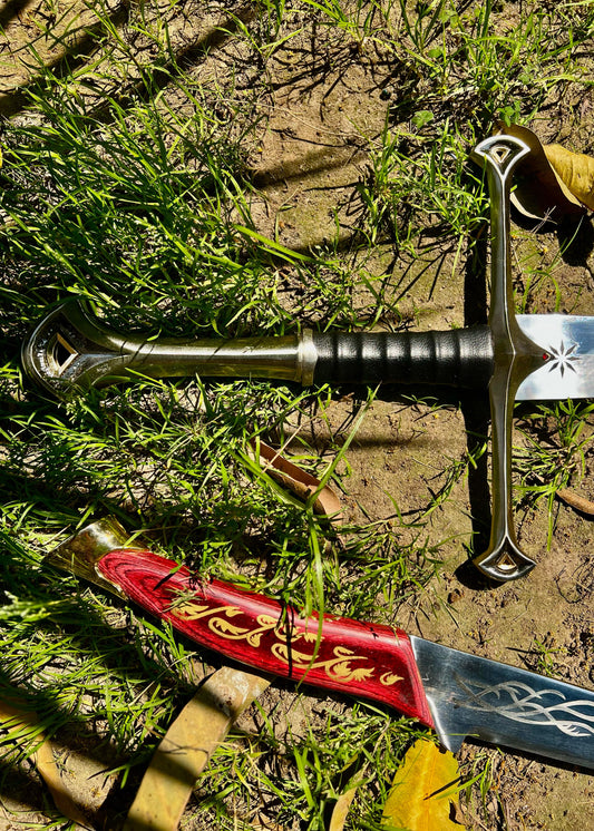The Royal Heirloom Set |  Andúril & Hadhafang Sword Bundle | LOTR Steel Replicas