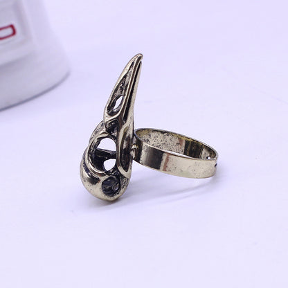 Fiction Edge | Harry Potter Skull & Bird Head Ring | Wizardry School Collectible