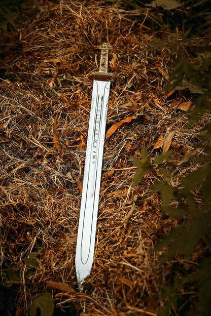 Hand Forged Ragnar Lothbrok Viking Replica Sword – Leather Scabbard
