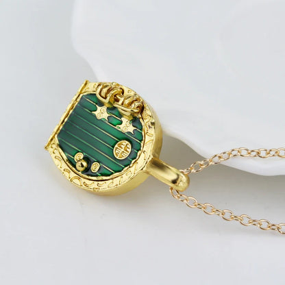 Hobbiton Green Door Pendant Necklace